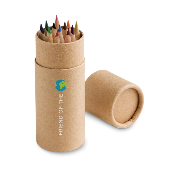 RD 51752-Caixa com 12 lápis de cor personalizada RD 51752-Caixa com 12 lápis de cor personalizada